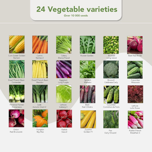 Garden Pack Seeds Pouch - 50 Varieties